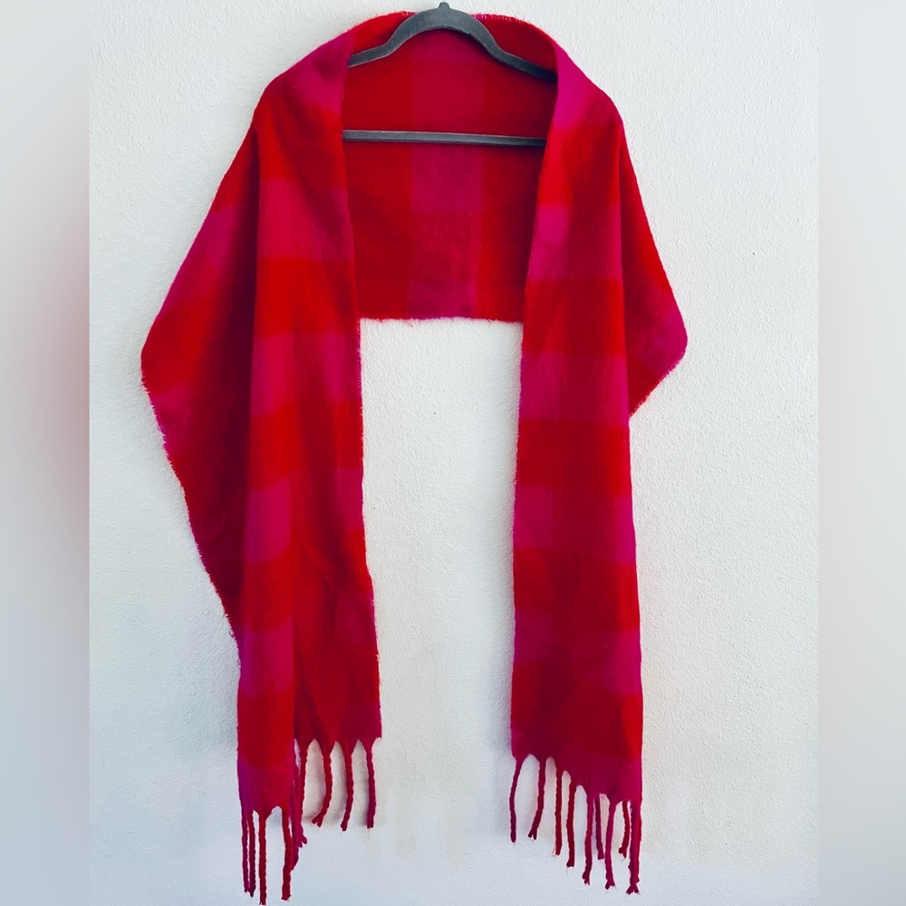 Vibrant Red and Pink Esprit Scarf- NWOT